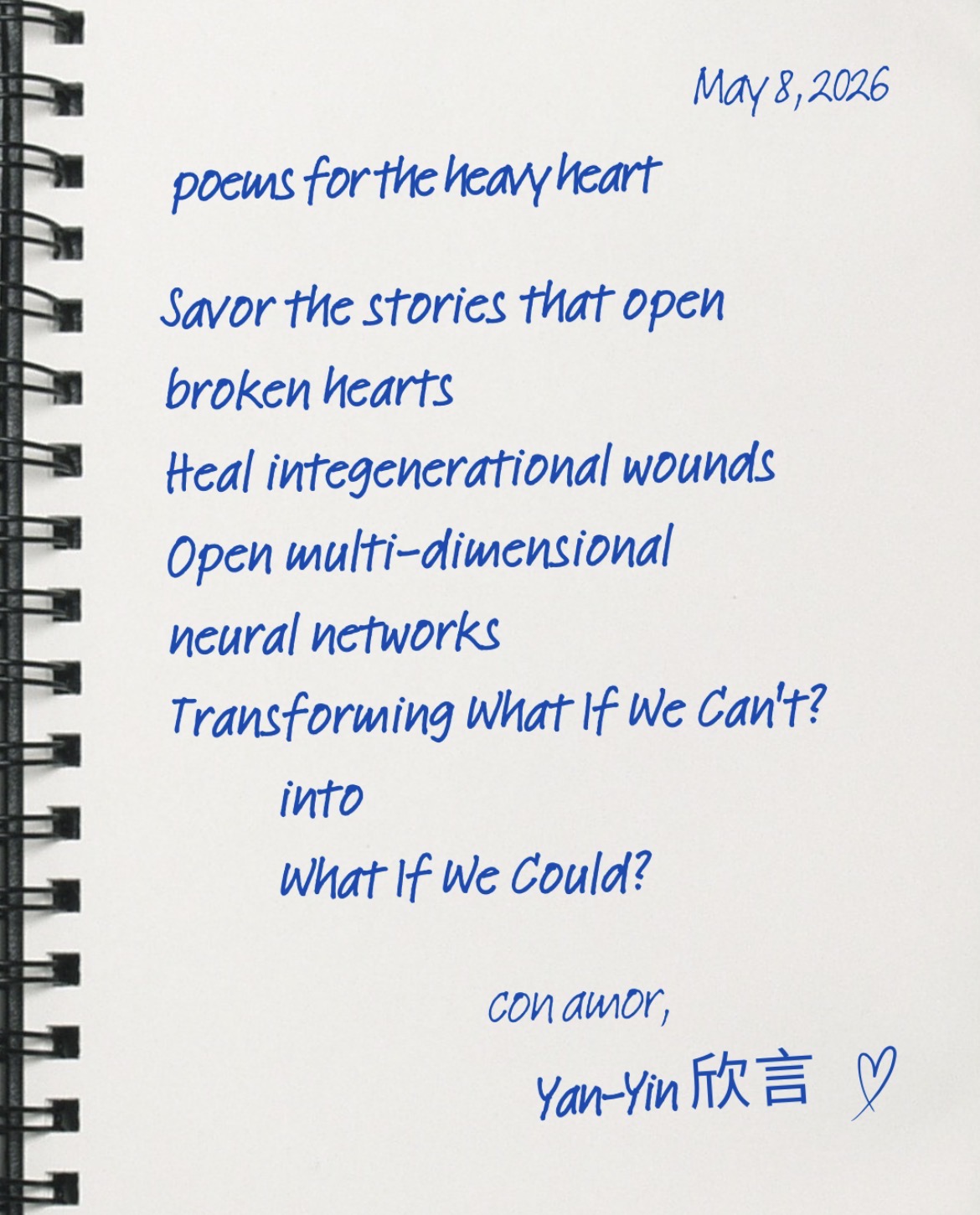 a poem by Yan-Yin K. Choy